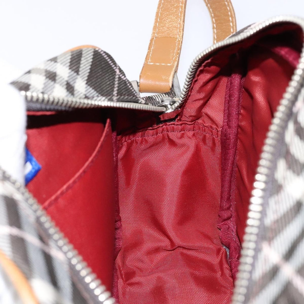 Burberry Nova Check Blue Label Canvas Brown Canvas Shoulder Bag