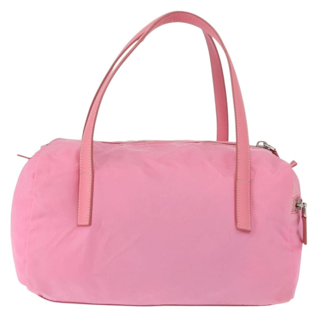 Prada Side Pocket Convertible Duffle Bag Tessuto Pink Nylon Handbag