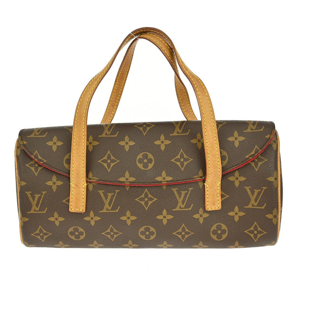 Louis Vuitton Sonatine Handbag Monogram Canvas Brown Canvas Handbag