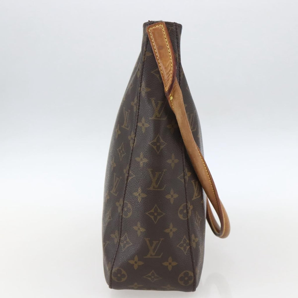 Louis Vuitton Monogram Looping Handbag Monogram Canvas Brown Canvas Shoulder Bag