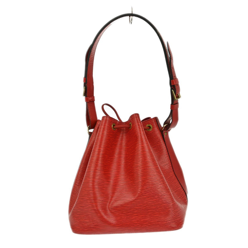 Louis Vuitton Petit Noe Handbag Epi Leather Red Leather Shoulder Bag