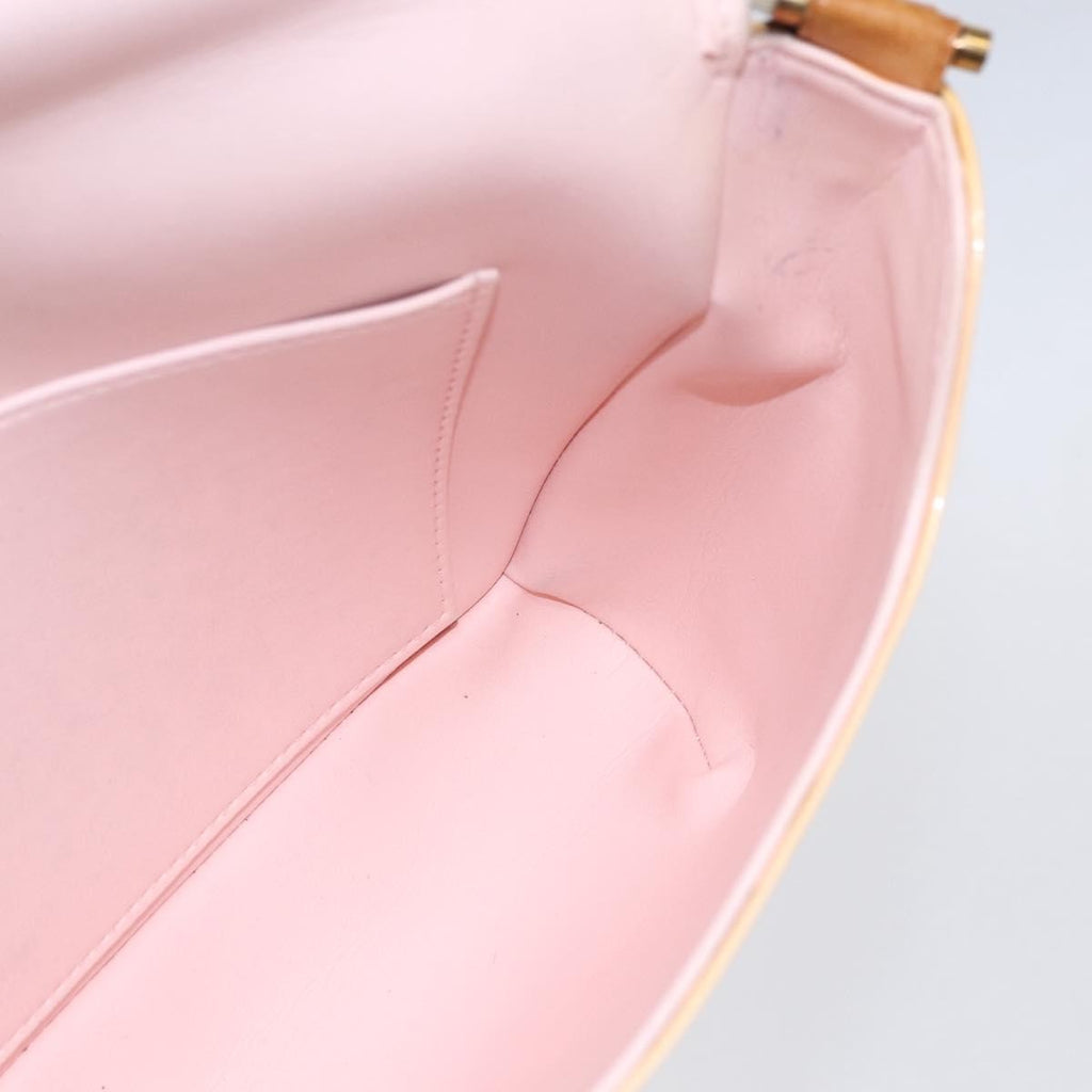 Louis Vuitton Thompson Street Handbag Monogram Vernis Beige Patent_Leather Shoulder Bag