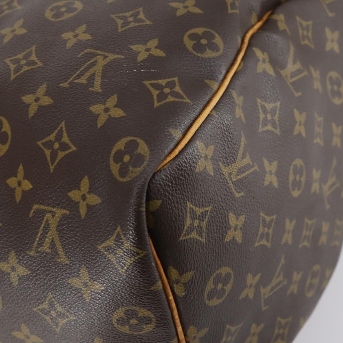 Louis Vuitton Keepall Bag Monogram Canvas Brown Canvas Travel Bag