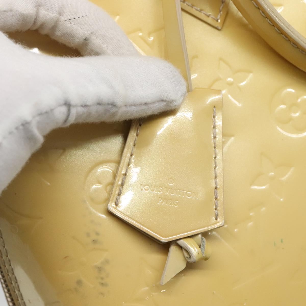 Louis Vuitton Alma Handbag Patent Leather Yellow Patent_Leather Handbag
