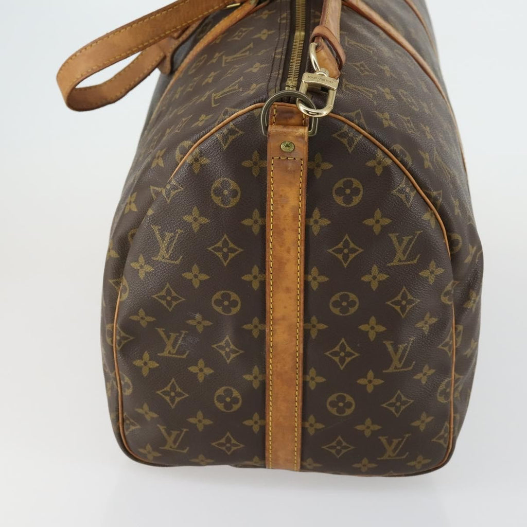 Louis Vuitton Keepall Bandouliere Bag Monogram Canvas Brown Canvas Travel Bag