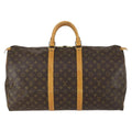 Louis Vuitton Keepall Bag Monogram Canvas Brown Canvas Travel Bag