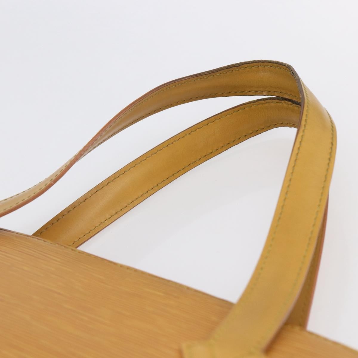 Louis Vuitton Saint Jacques Handbag Epi Leather Yellow Leather Handbag