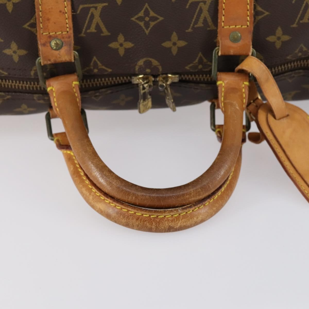 Louis Vuitton Keepall Bag Monogram Canvas Brown Canvas Travel Bag