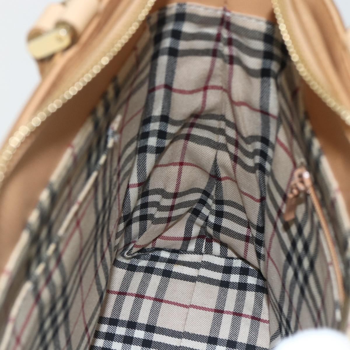 Burberry Vintage Handbag Leather Beige Leather Handbag