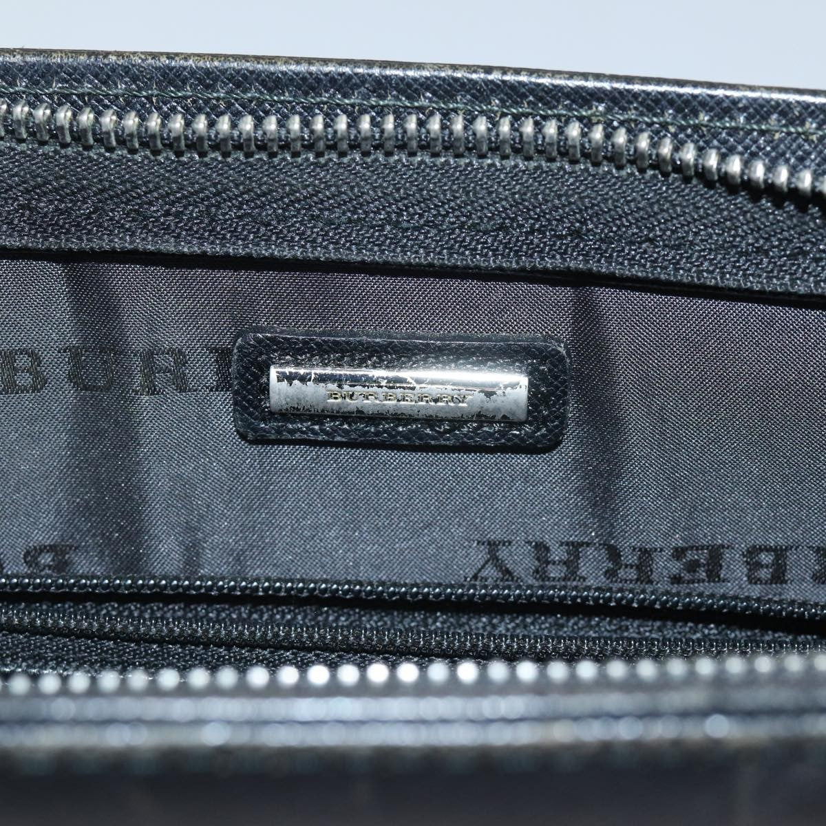 Burberry Vintage Pouch Leather Black Leather Clutche & Pouche Bag