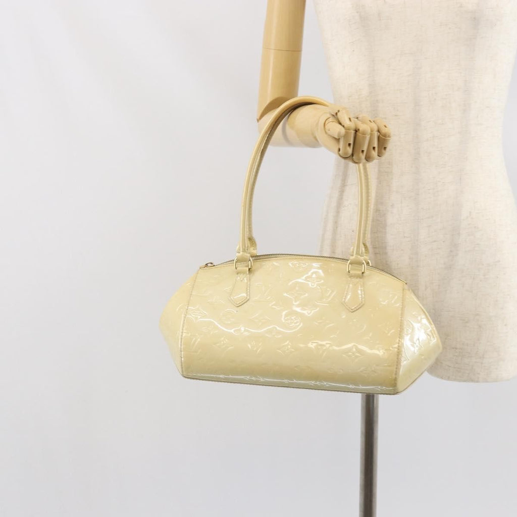 Louis Vuitton Sherwood Handbag Monogram Vernis Brown Patent_Leather Shoulder Bag