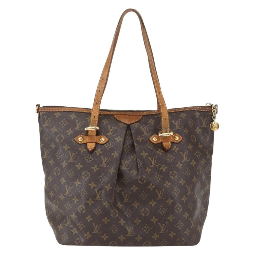 Louis Vuitton Palermo Handbag Monogram Canvas Brown Canvas Tote Bag