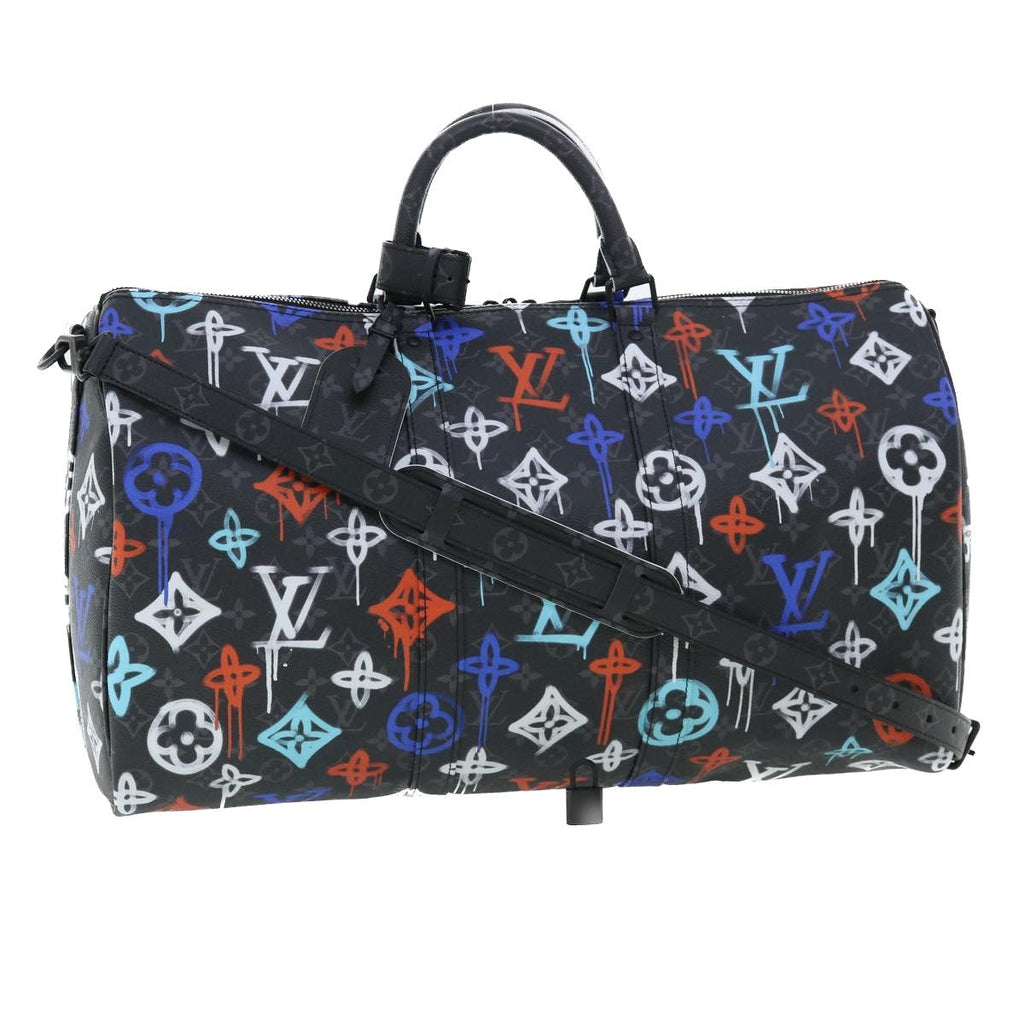 Louis Vuitton Keepall Bandouliere Bag Graffiti Monogram Eclipse Canvas Multicolour Canvas Bag