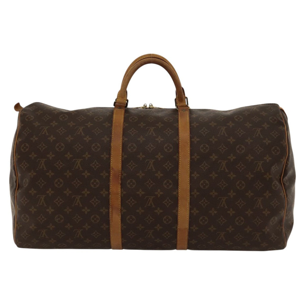 Louis Vuitton Keepall Bag Monogram Canvas Brown Canvas Travel Bag