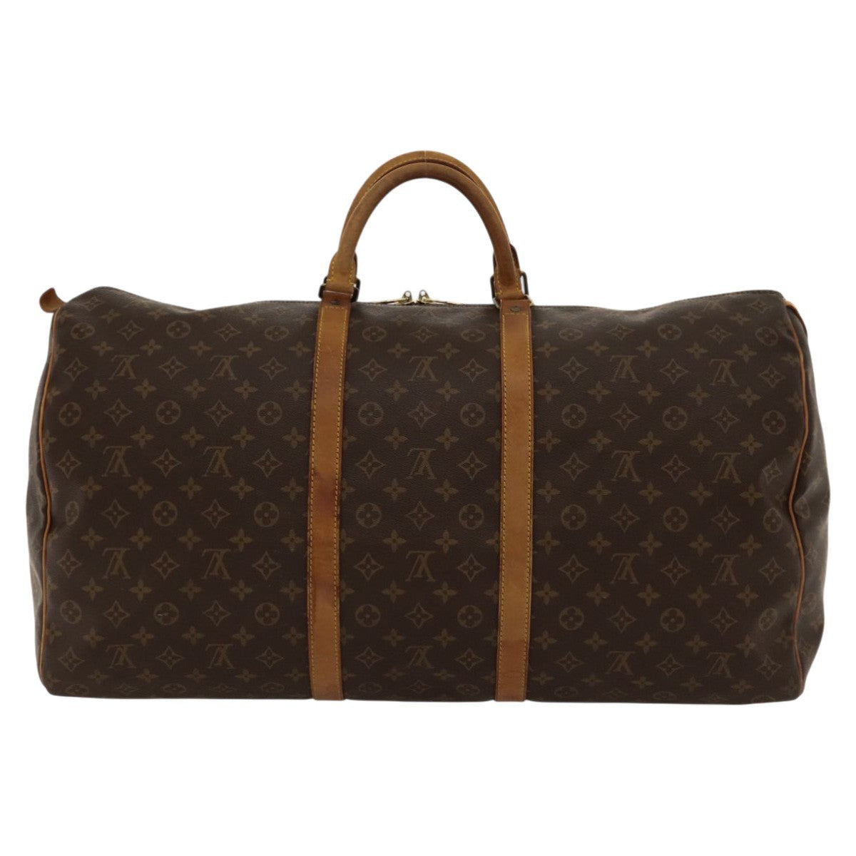 Louis Vuitton Keepall Bag Monogram Canvas Brown Canvas Travel Bag
