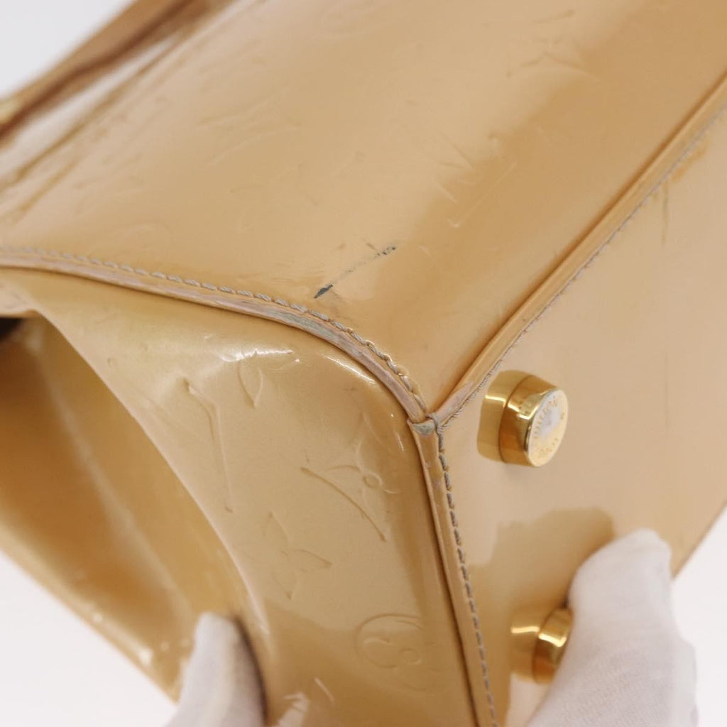 Louis Vuitton Blair Monogram Vernis Beige Patent_Leather Handbag