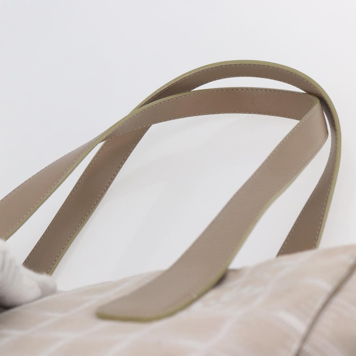 Chanel Travel Line Tote Nylon Pink Canvas Bag