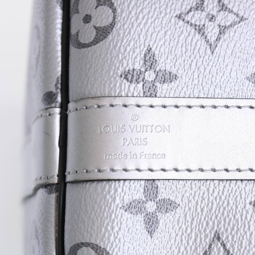 Louis Vuitton Keepall Bandouliere Bag Monogram Eclipse Split Canvas Black Canvas Bag
