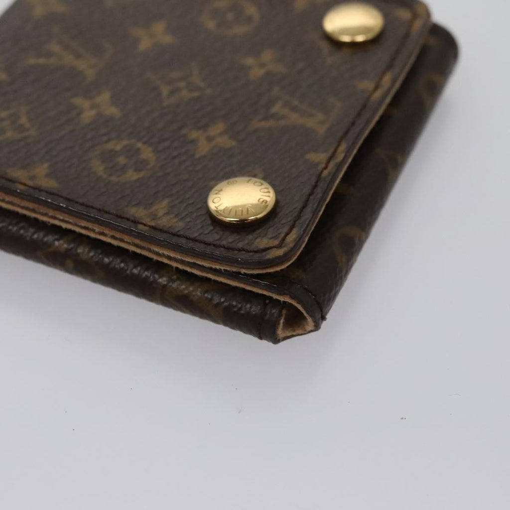 Louis Vuitton Case Jewelry Box Canvas Brown Canvas Wallets Accessory