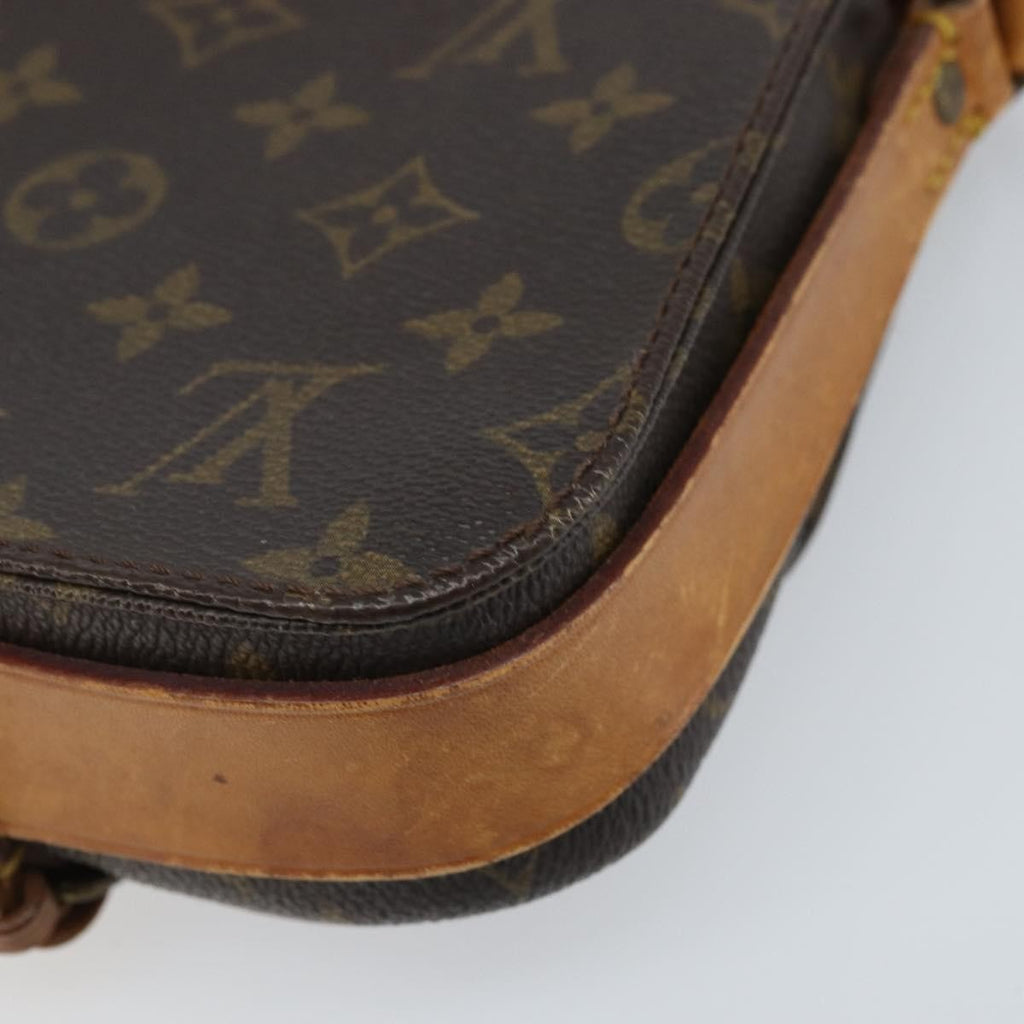 Louis Vuitton Cartouchiere Handbag Monogram Canvas Brown Canvas Shoulder Bag