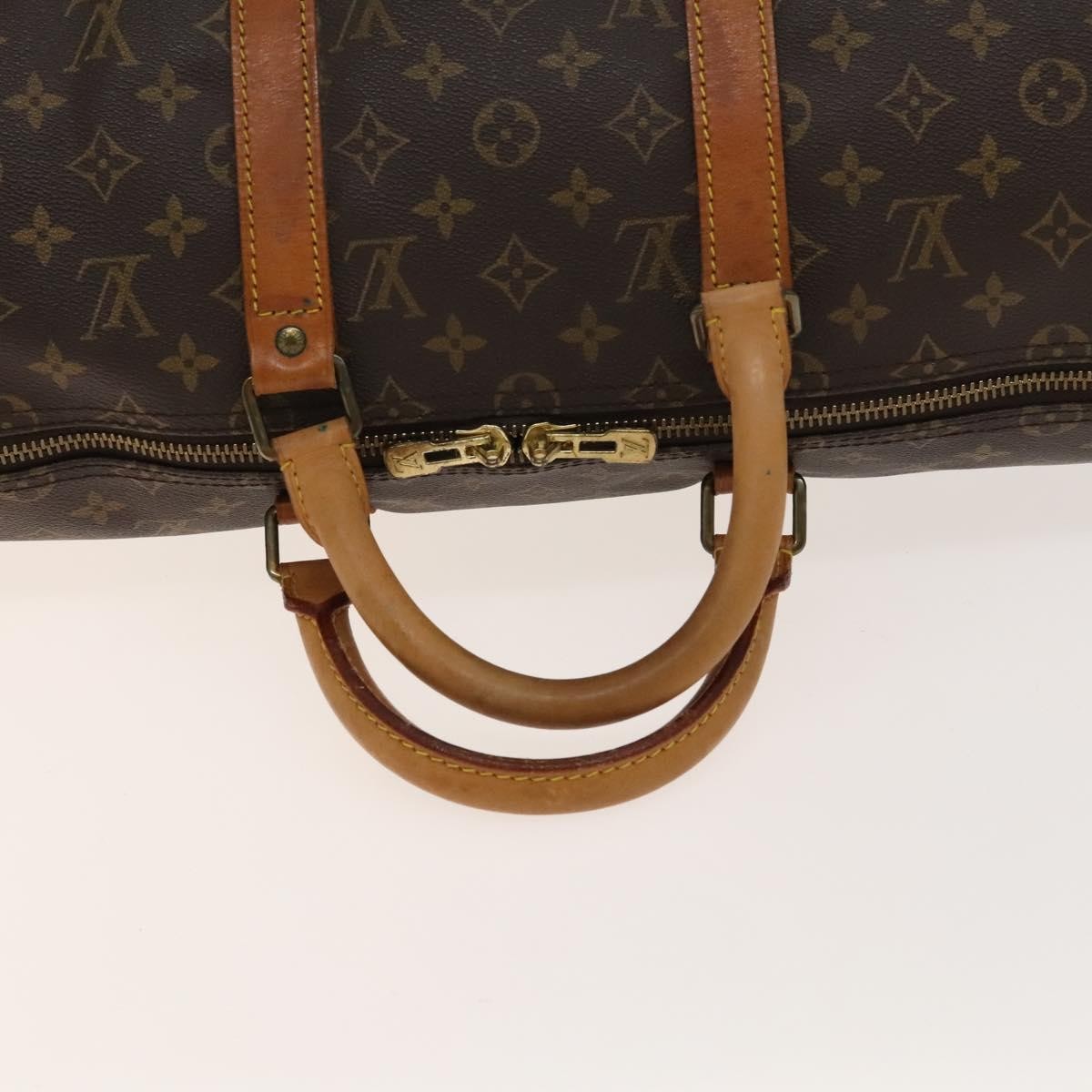 Louis Vuitton Keepall Bag Monogram Canvas Brown Canvas Travel Bag