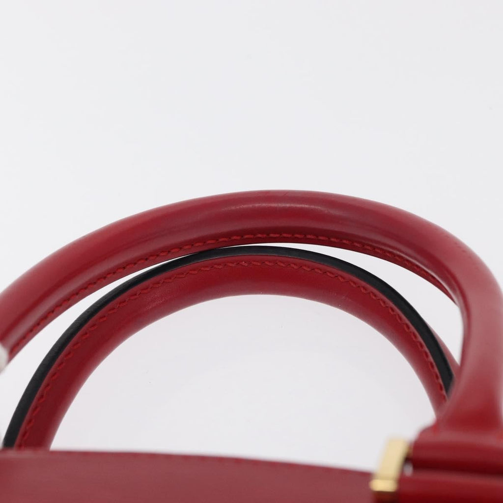 Louis Vuitton Pont Neuf Handbag Epi Leather Red Leather Handbag