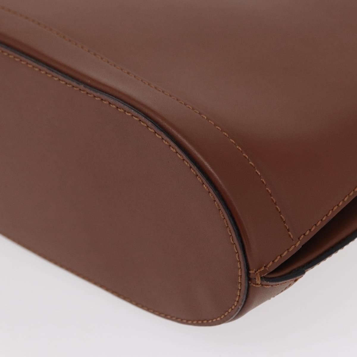 Celine Vintage Shoulder Bag Leather Brown Leather Shoulder Bag Bag