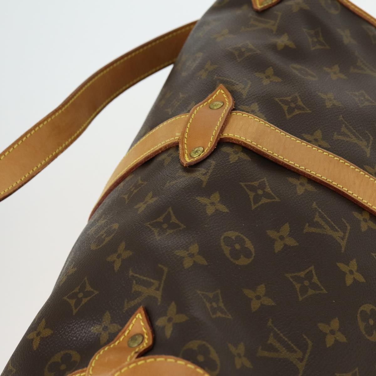 Louis Vuitton Saumur Handbag Monogram Canvas Brown Canvas Shoulder Bag