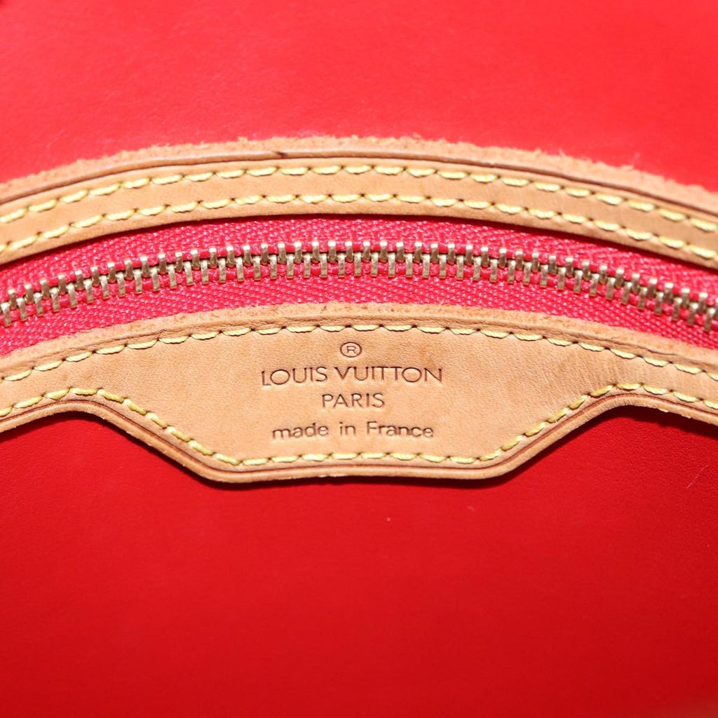 Louis Vuitton Bucket Bag Monogram Vernis Red Patent_Leather Shoulder Bag