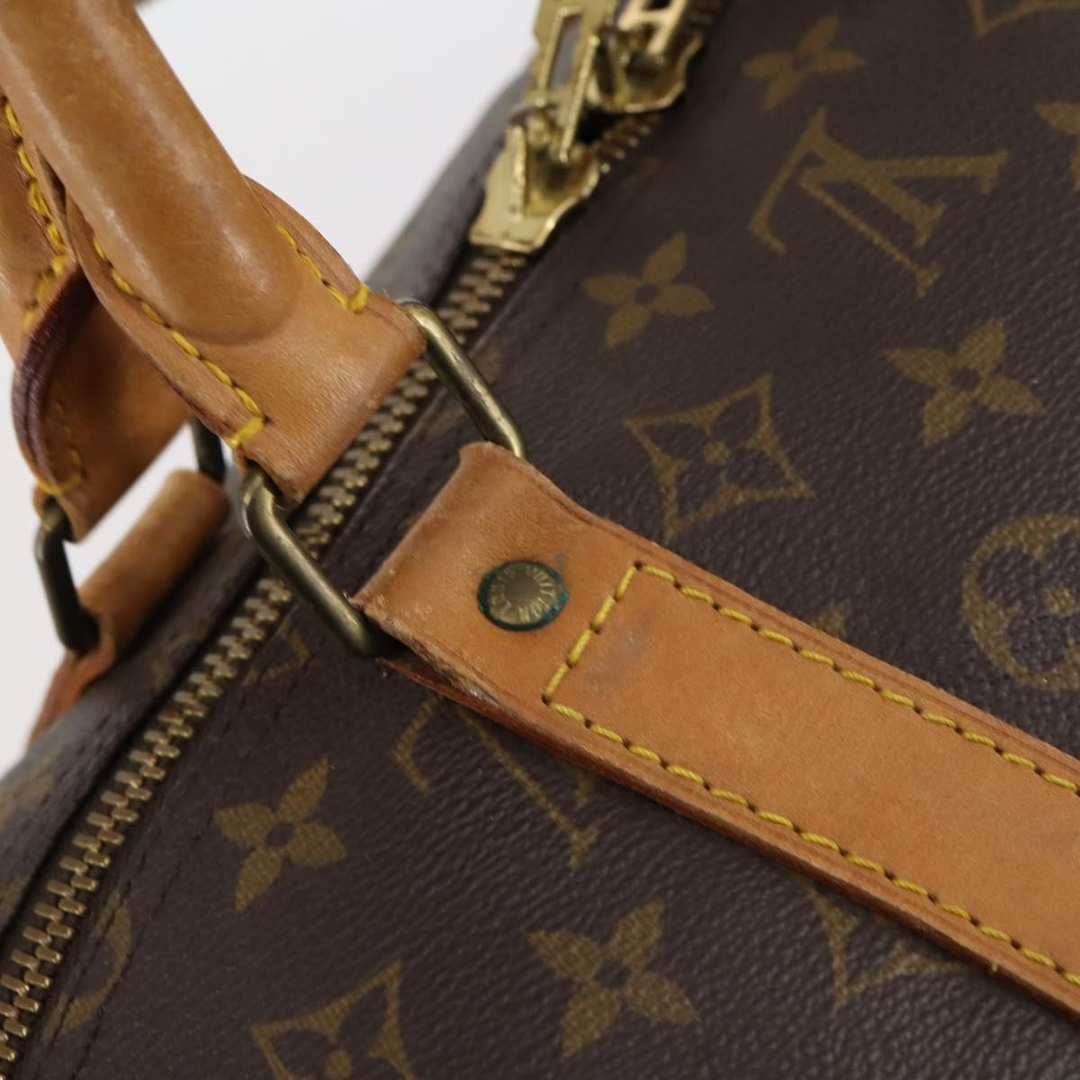 Louis Vuitton Keepall Bag Monogram Canvas Brown Canvas Travel Bag
