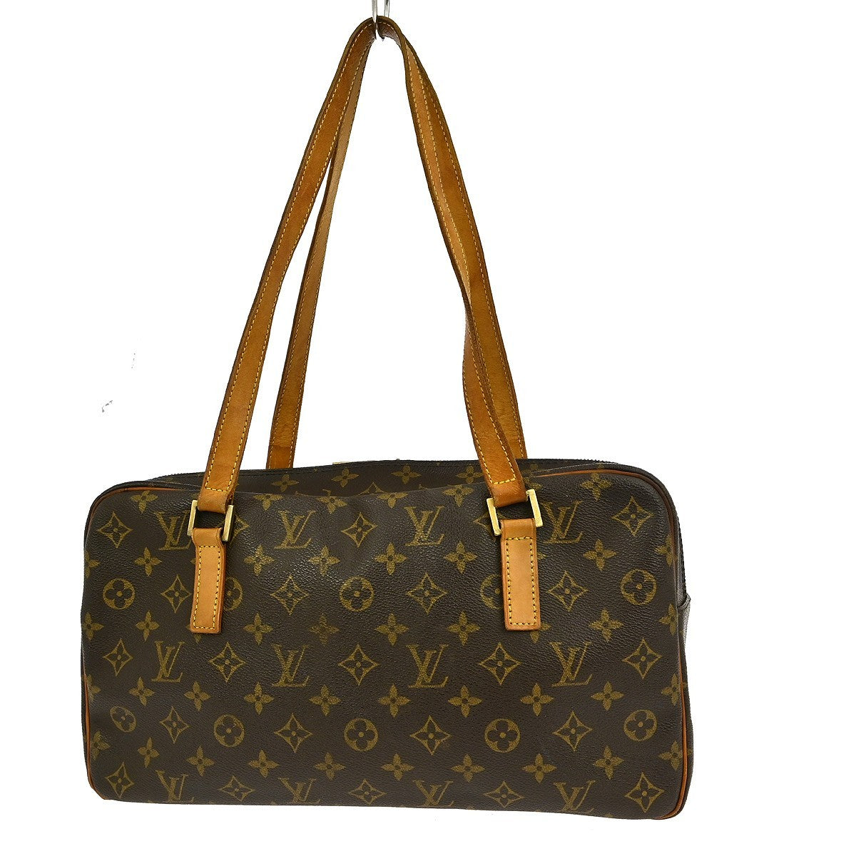 Louis Vuitton Cite Handbag Monogram Canvas Brown Canvas Shoulder Bag