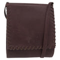 Saint Laurent Vintage Shoulder Bag Leather Purple Leather Shoulder Bag Bag (Pre-Owned)