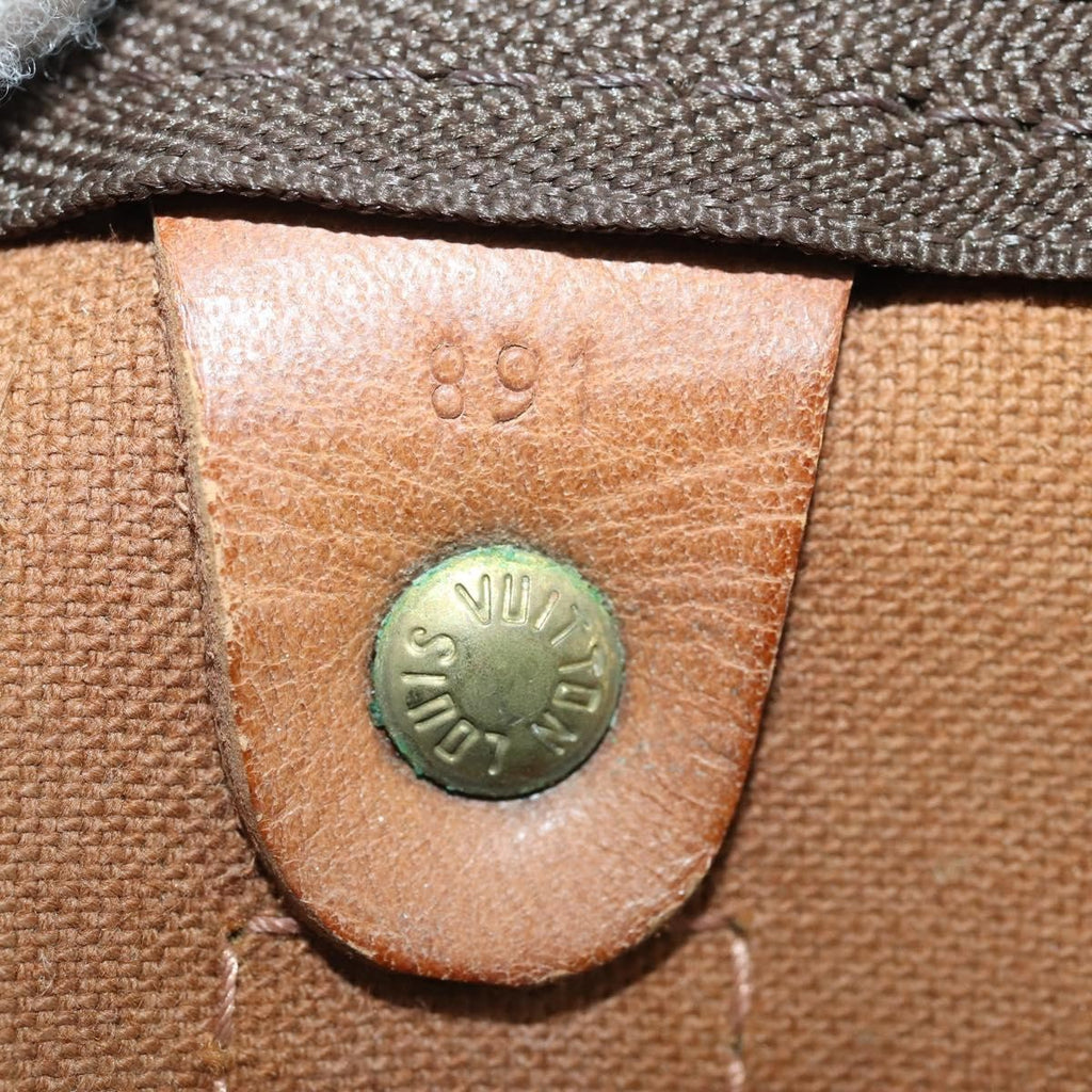 Louis Vuitton Keepall Bag Monogram Canvas Brown Canvas Travel Bag