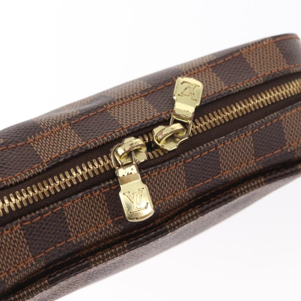 Louis Vuitton Geronimos Waist Bag Damier Brown Canvas Clutche & Pouche Bag