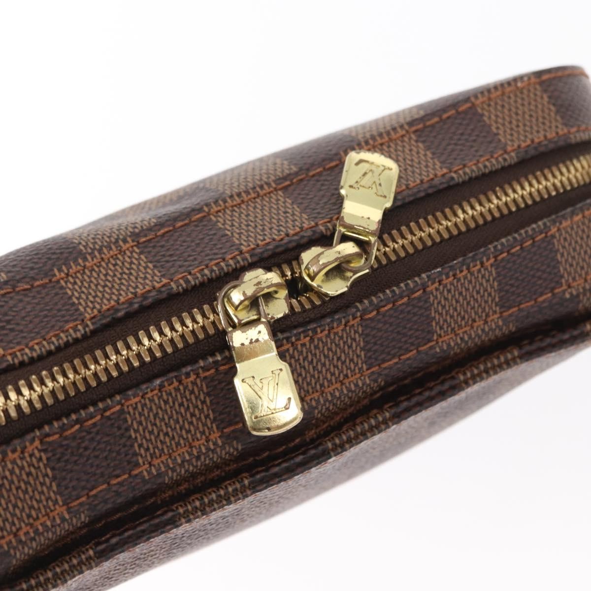 Louis Vuitton Geronimos Waist Bag Damier Brown Canvas Clutche & Pouche Bag