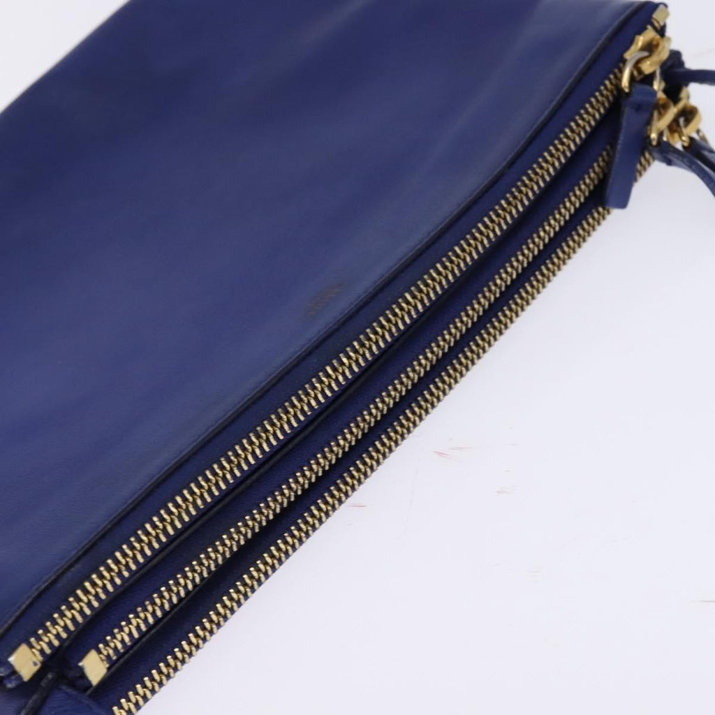 Celine Trio Crossbody Bag Leather Blue Leather Crossbody Bag Bag
