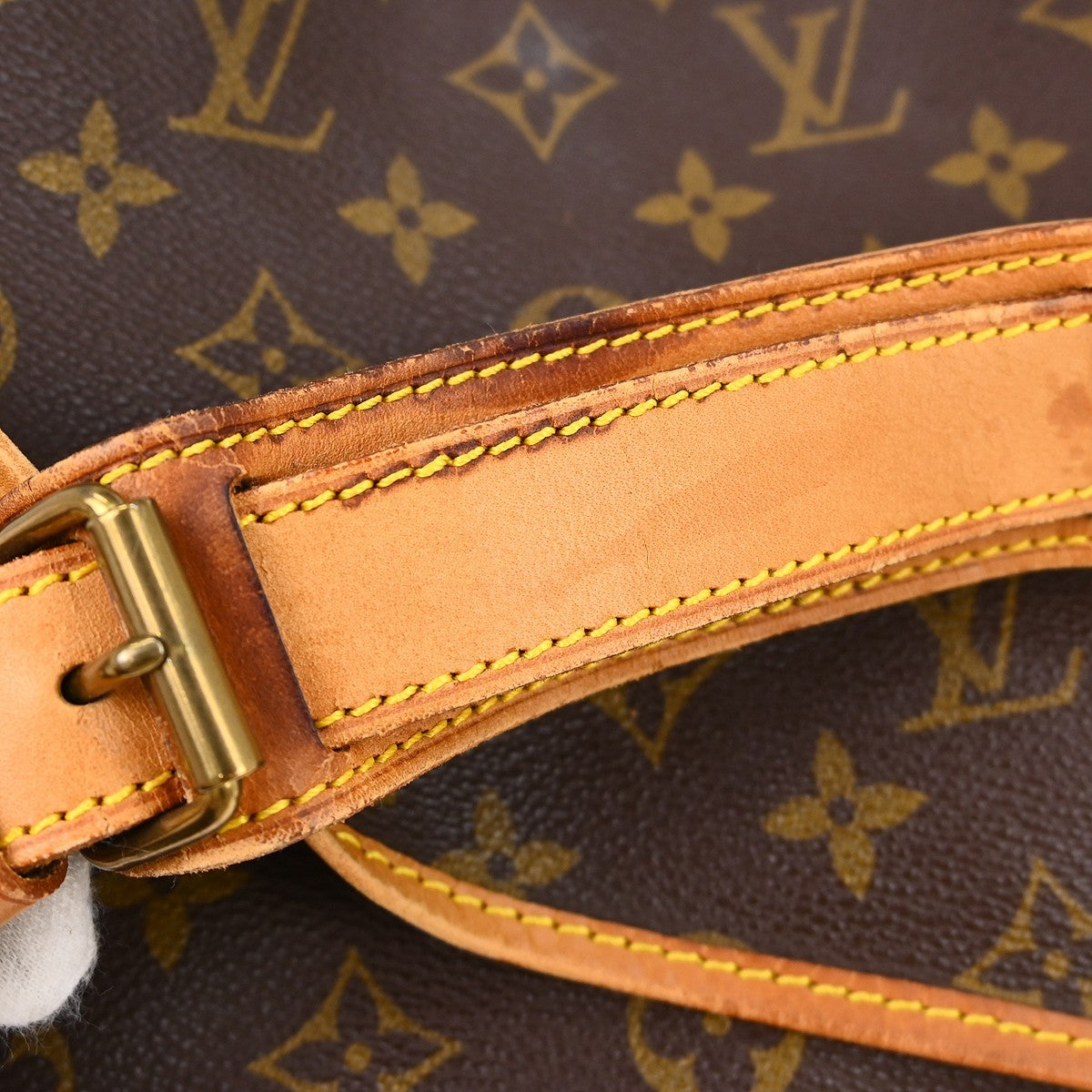 Louis Vuitton Saumur Handbag Monogram Canvas Brown Canvas Shoulder Bag