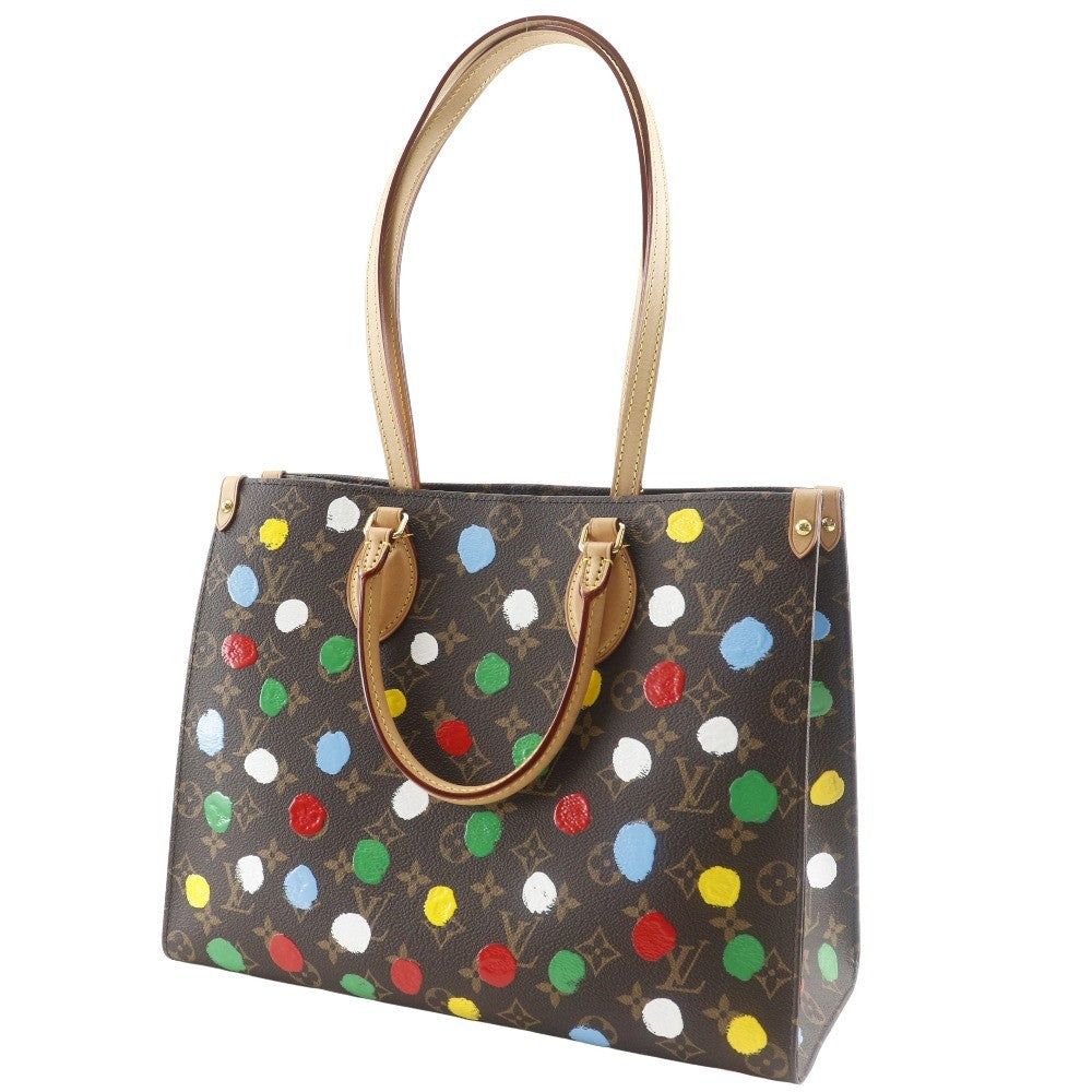 Louis Vuitton Onthego Tote Yayoi Kusama Painted Dots Monogram Canvas Multicolour Canvas Tote Bag
