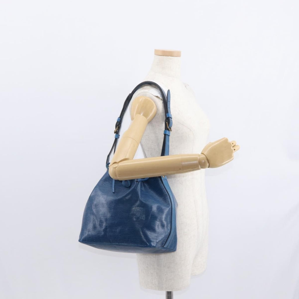 Louis Vuitton Noe Handbag Epi Leather Blue Leather Shoulder Bag