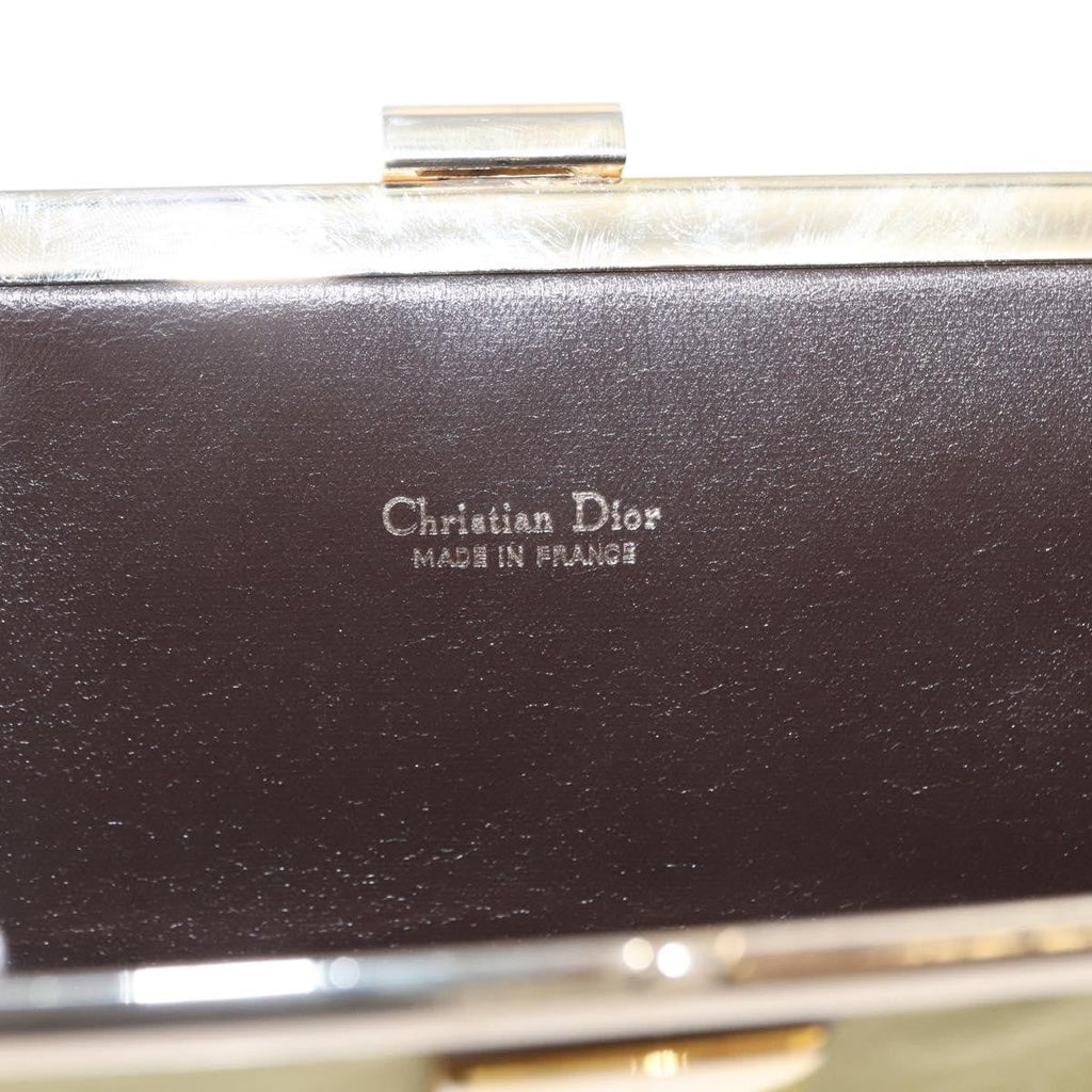 Christian Dior Trotter Pouch Canvas Green Canvas Clutche & Pouche Bag (Pre-Owned)