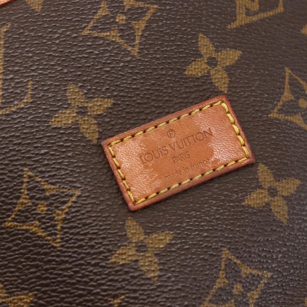 Louis Vuitton Saumur Handbag Monogram Canvas Brown Canvas Shoulder Bag