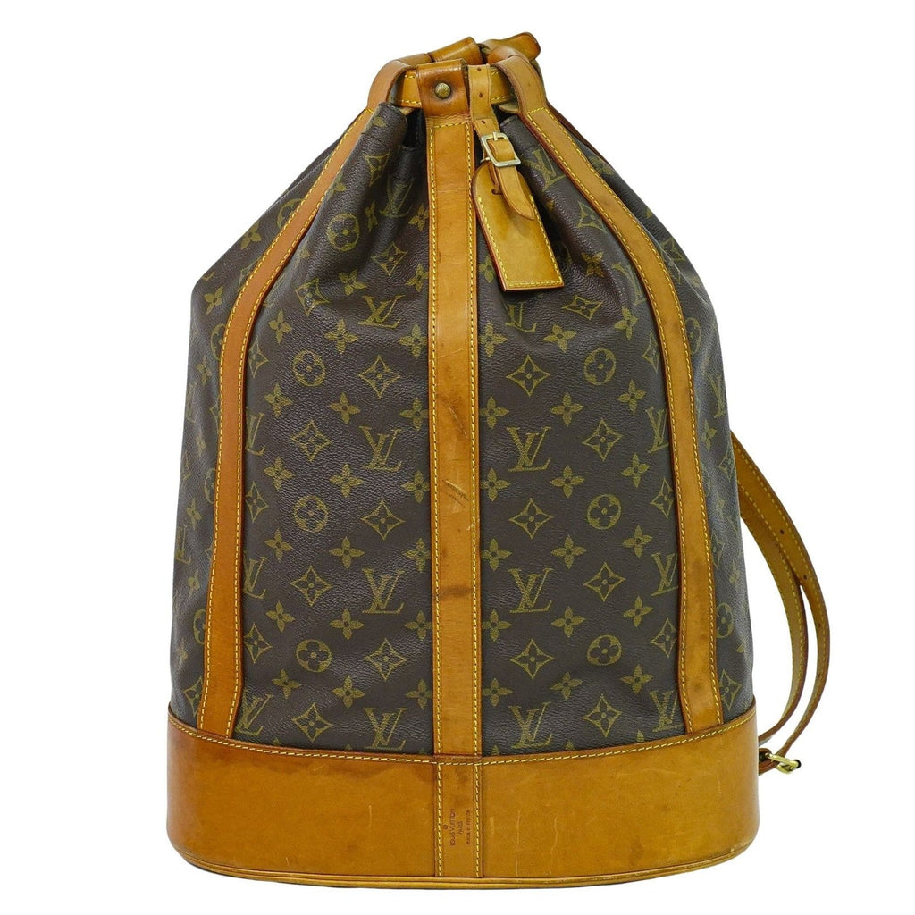Louis Vuitton Randonnee Backpack Monogram Canvas Brown Canvas Shoulder Bag