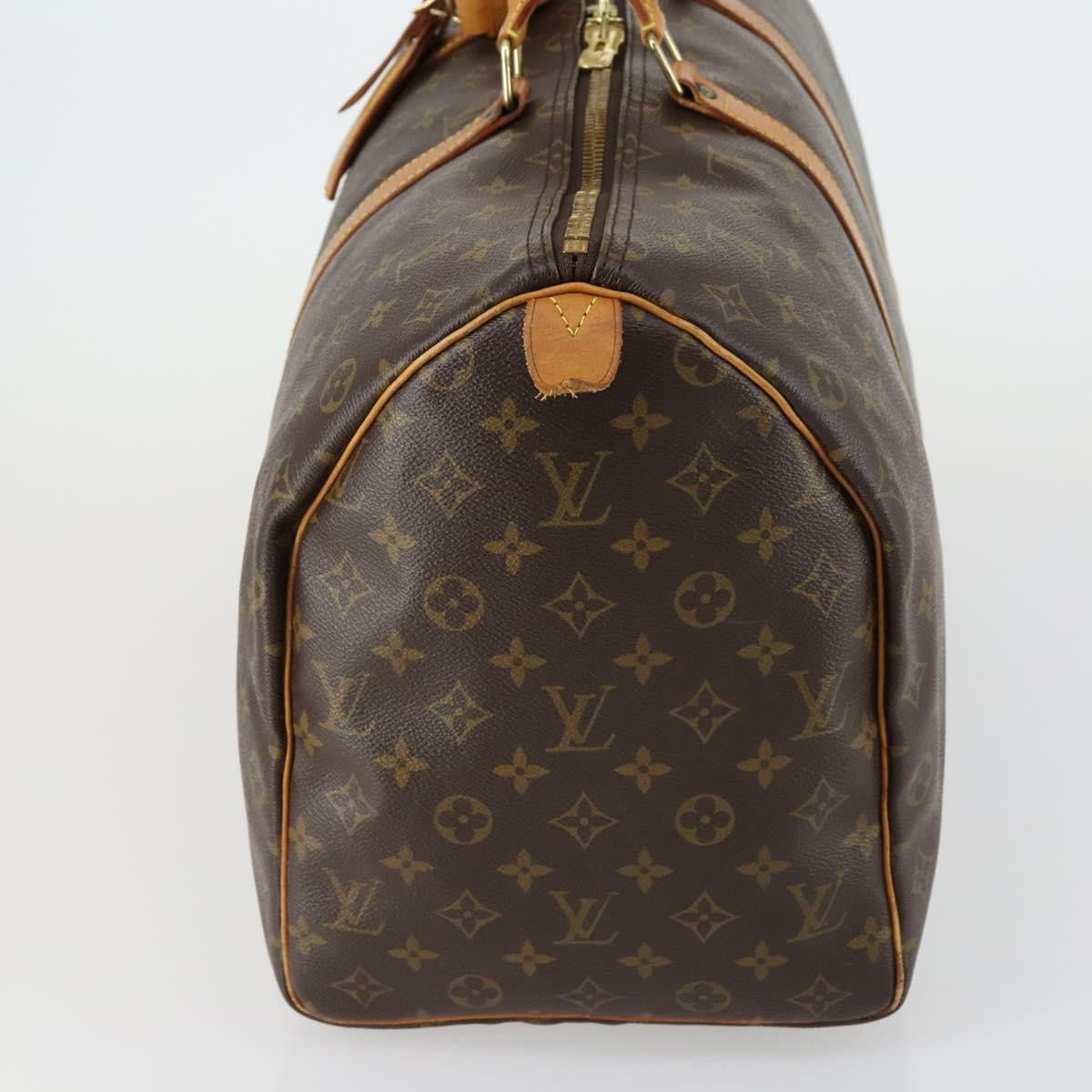Louis Vuitton Keepall Bag Monogram Canvas Brown Canvas Travel Bag