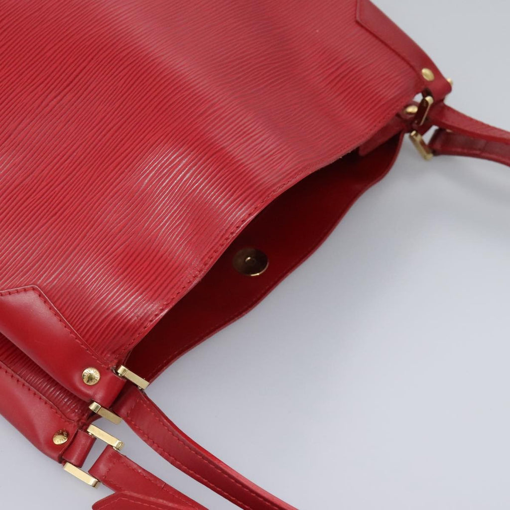 Louis Vuitton Mandara Handbag Epi Leather Red Leather Shoulder Bag