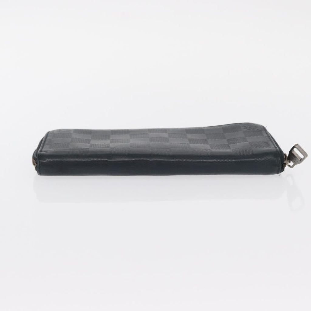 Louis Vuitton Zippy Wallet Vertical Damier Infini Leather Navy Leather Wallets Accessory