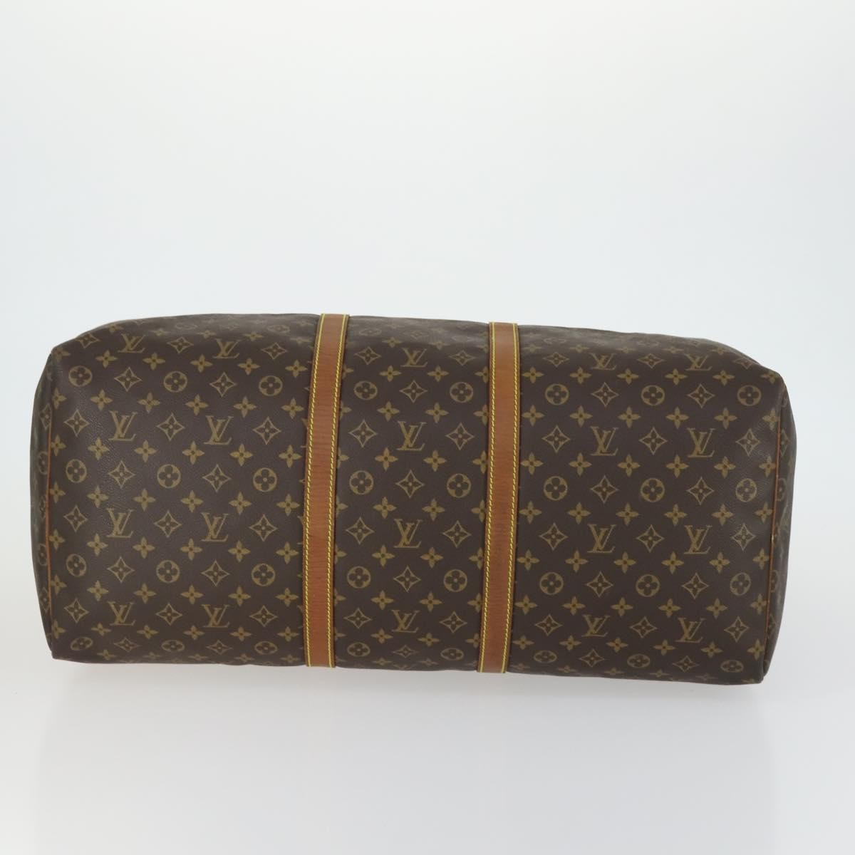 Louis Vuitton Keepall Bag Monogram Canvas Brown Canvas Travel Bag