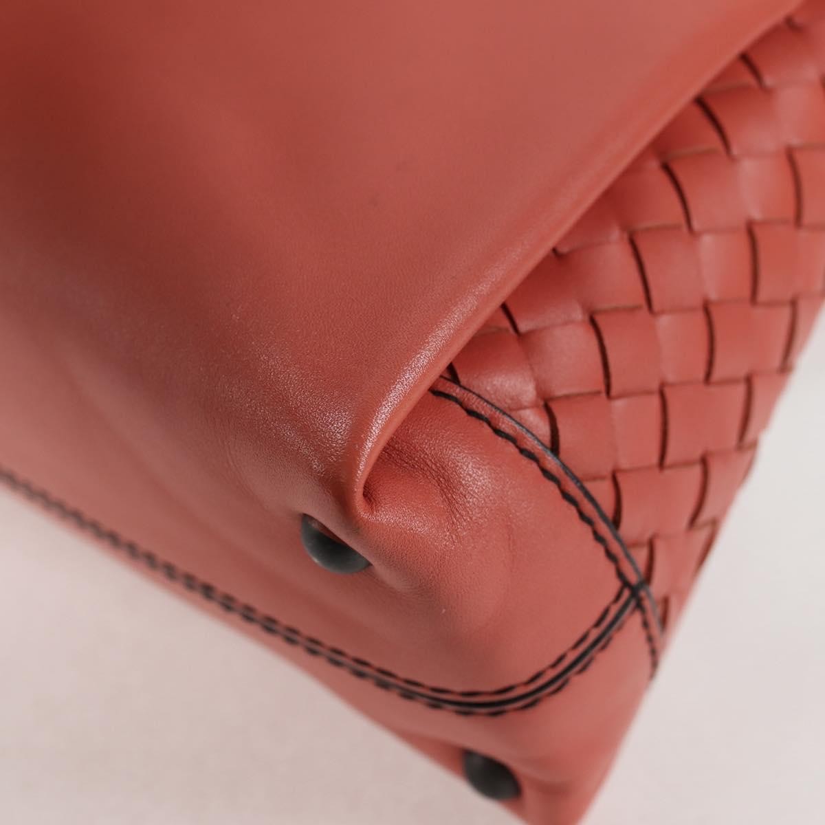 Bottega Veneta Piazza Top Handle Bag Leather With Intrecciato Detail Pink Leather Handbag
