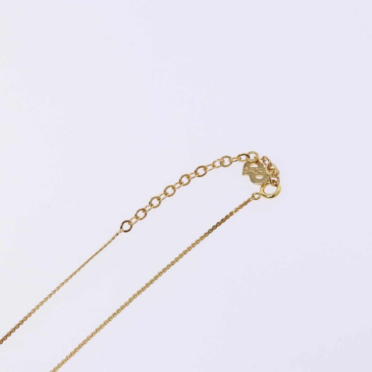 Christian Dior Cd Round Pendant Necklace Metal Gold Metal Necklace Jewelry (Pre-Owned)