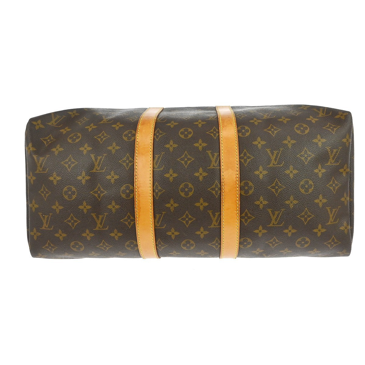 Louis Vuitton Keepall Bag Monogram Canvas Brown Canvas Travel Bag