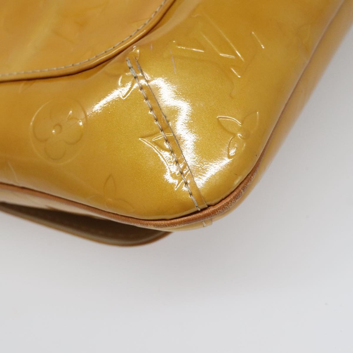 Louis Vuitton Thompson Street Handbag Monogram Vernis Beige Patent_Leather Bag